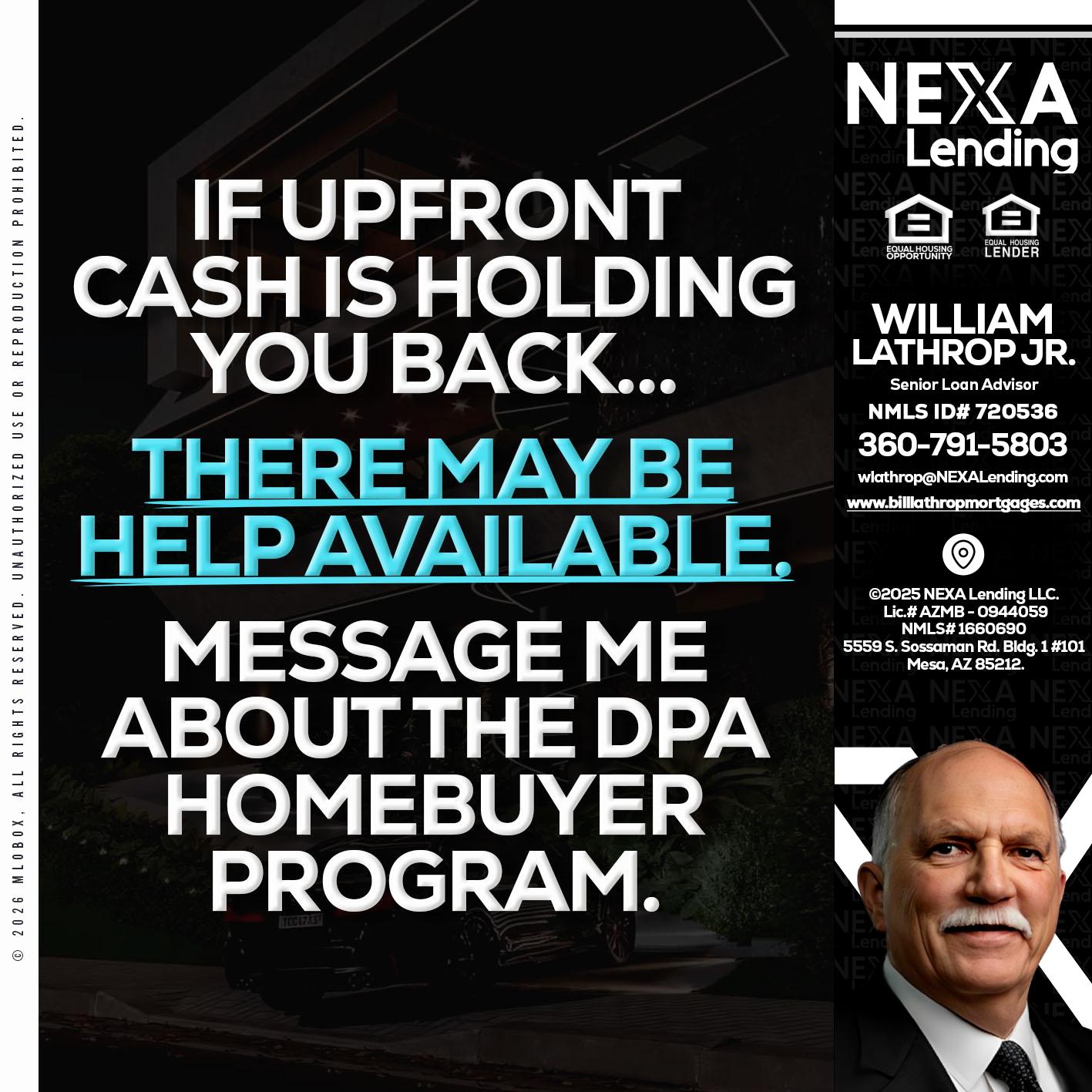 IF UPFRONT - Bill Lathrop -Senior Loan Advisor