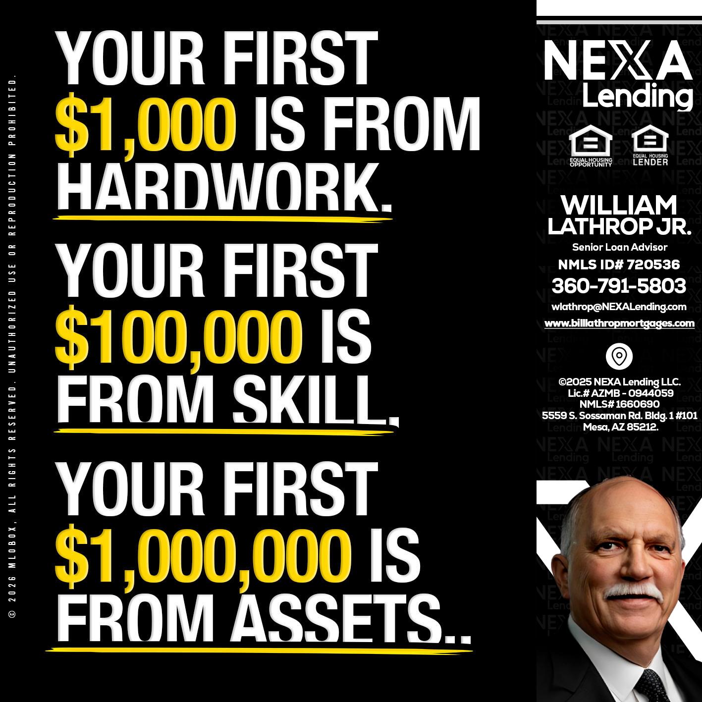 YOUR FIRST $1000 - Bill Lathrop -Senior Loan Advisor