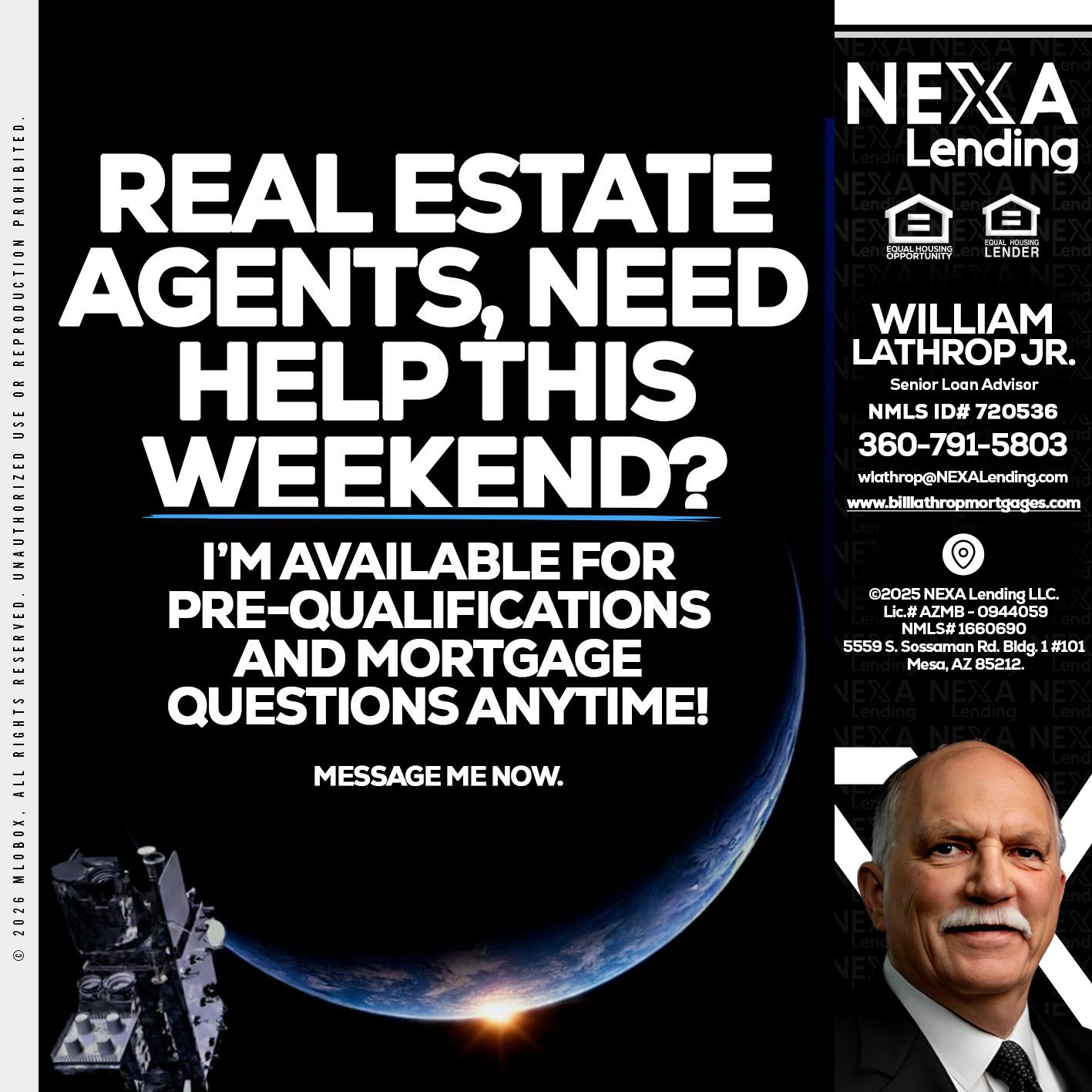 REAL ESTATE AGENTS - Bill Lathrop -Senior Loan Advisor