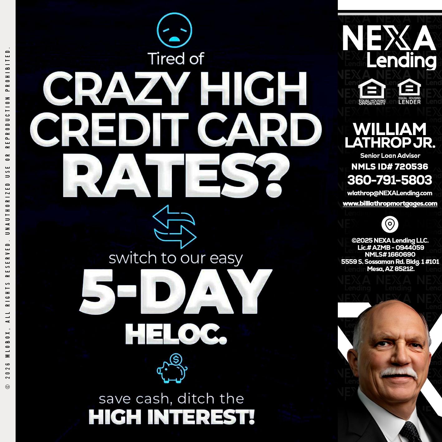 CRAZY HIGH - Bill Lathrop -Senior Loan Advisor