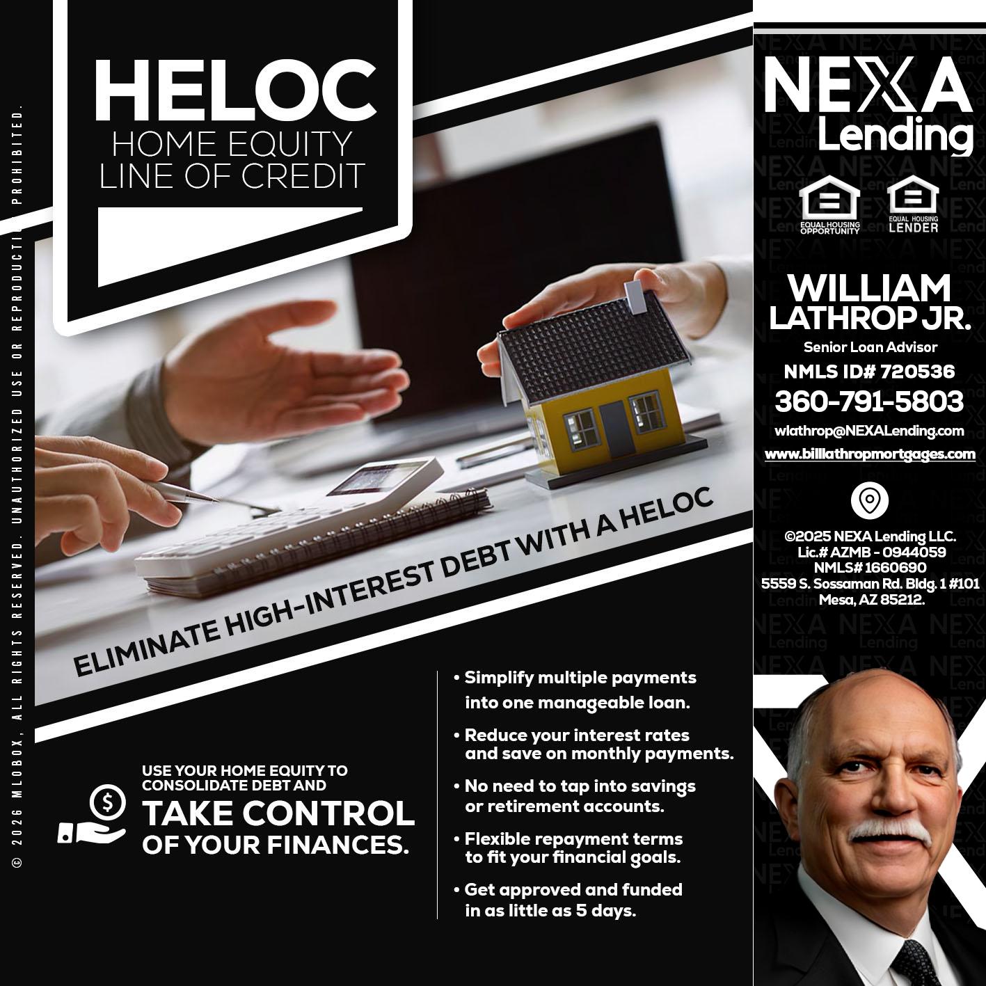 HELOC - Bill Lathrop -Senior Loan Advisor