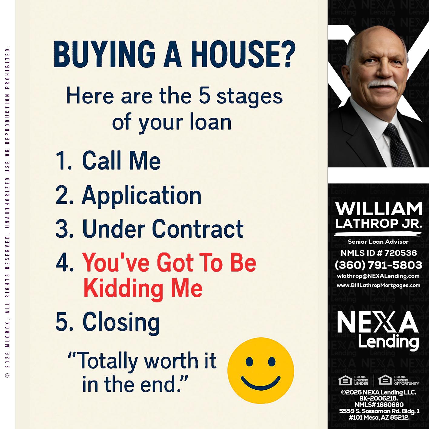 BUYING A HOUSE - Bill Lathrop -Senior Loan Advisor