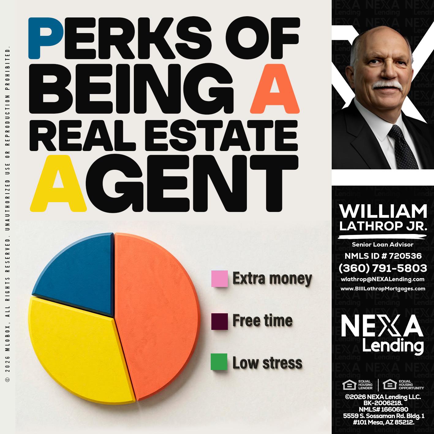 PERKS OF BEING - Bill Lathrop -Senior Loan Advisor