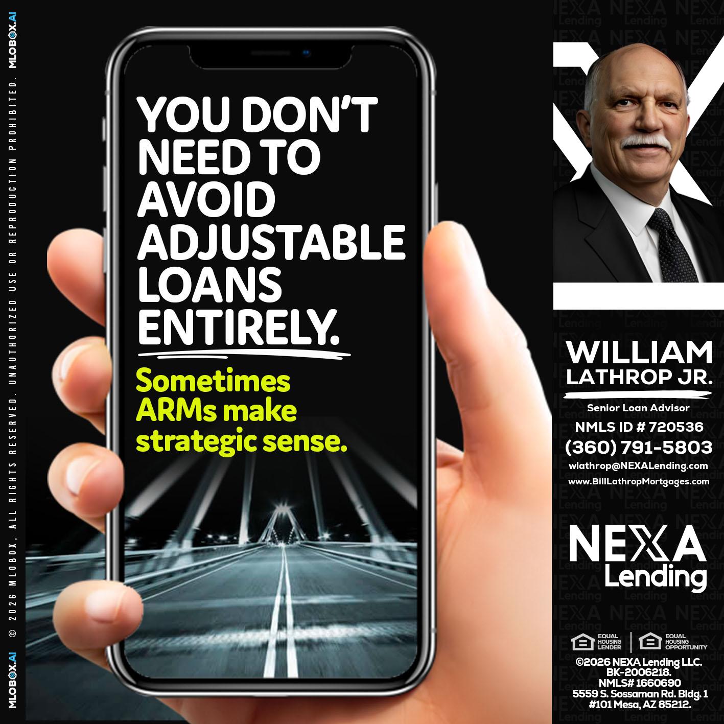 YOU DONT NEED - Bill Lathrop -Senior Loan Advisor