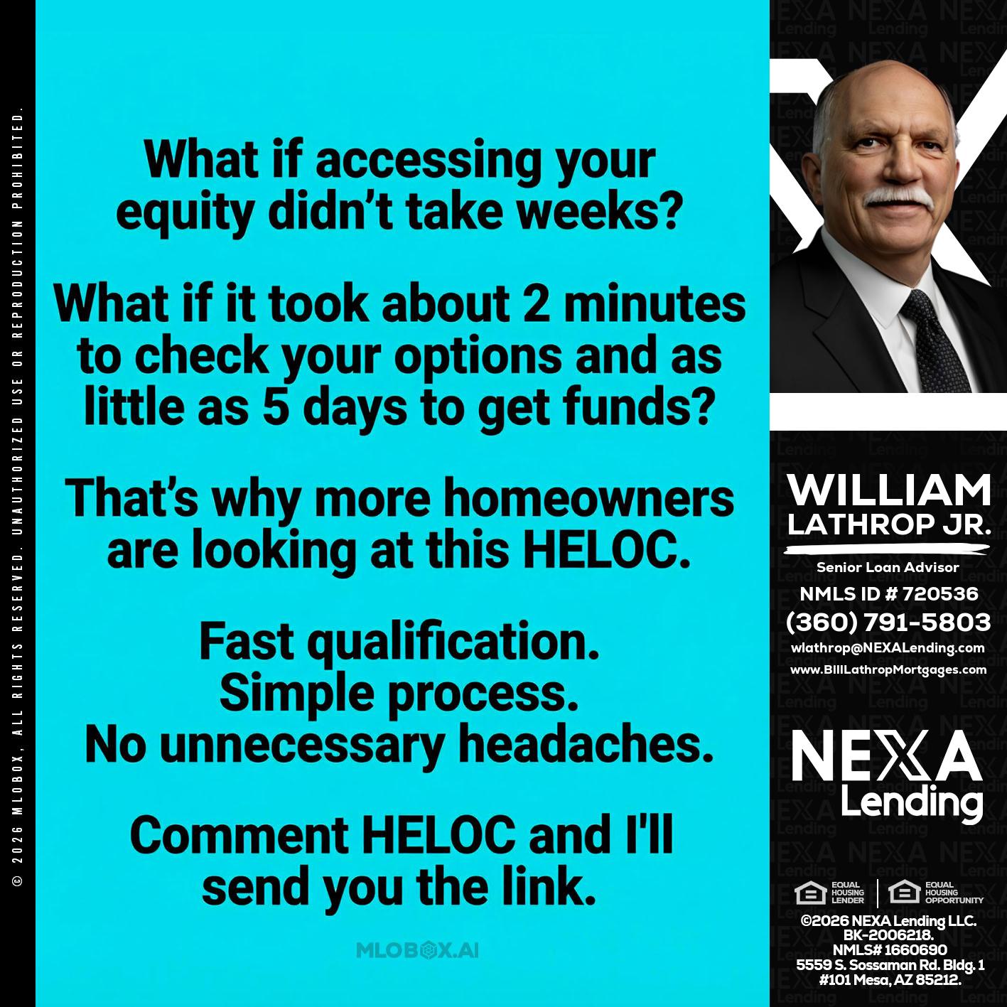 what if - Bill Lathrop -Senior Loan Advisor