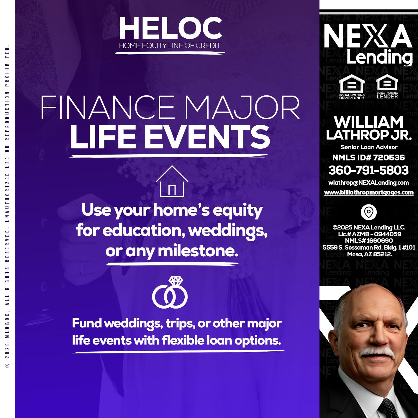 HELOC - Bill Lathrop -Senior Loan Advisor