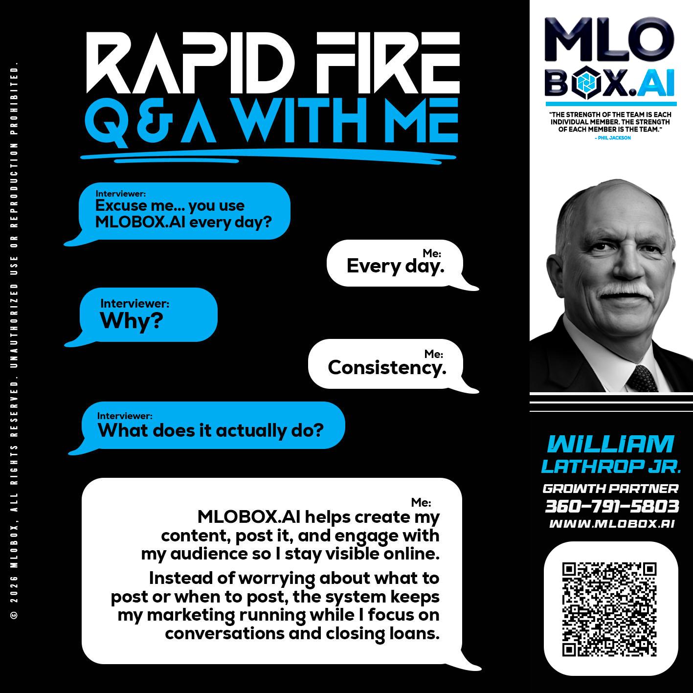 RAPID Q&A - Bill Lathrop -Senior Loan Advisor