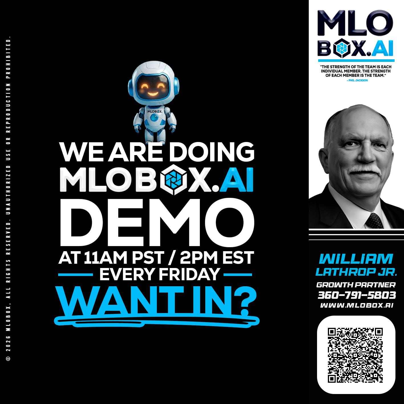 WE ARE DOING - Bill Lathrop -Senior Loan Advisor