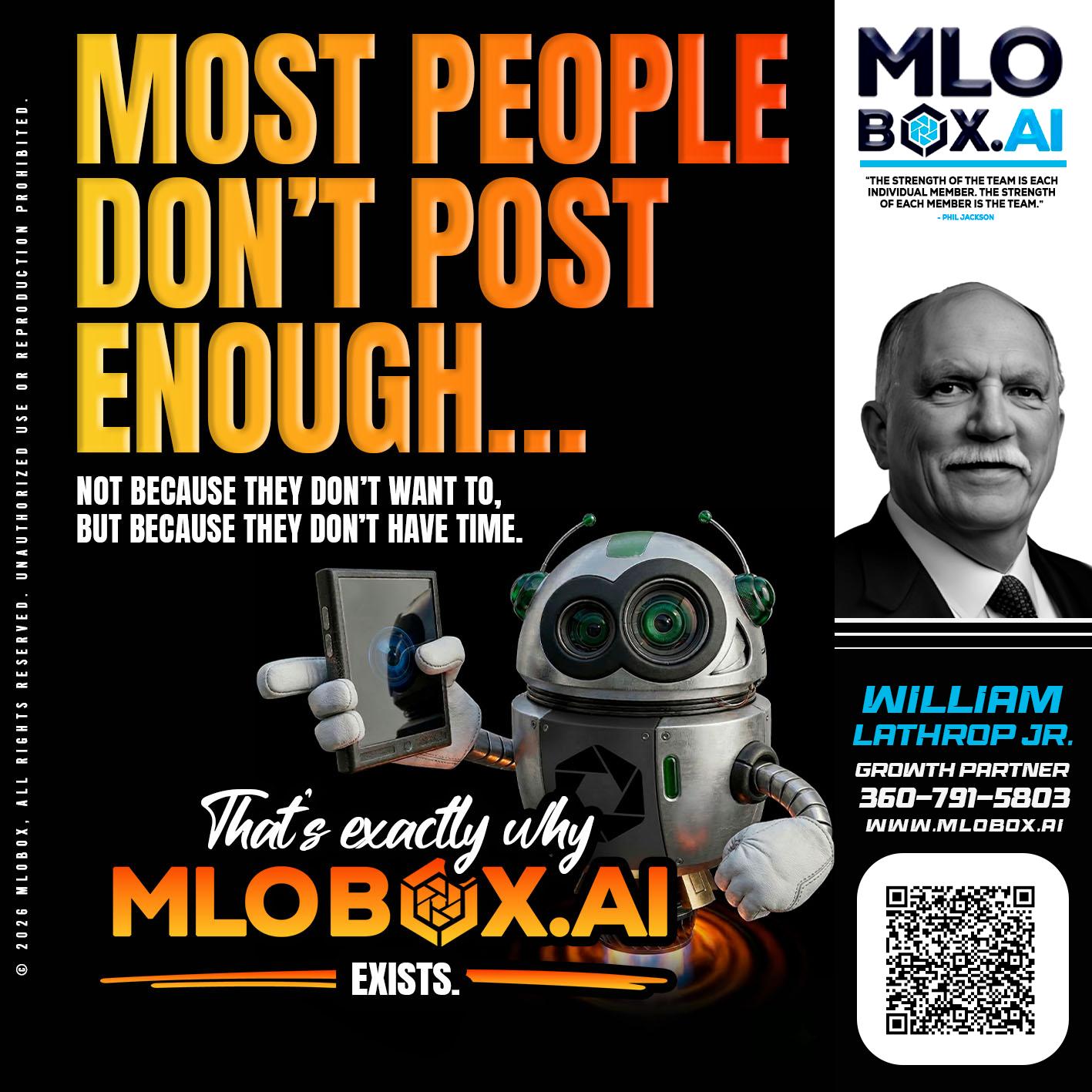 most people - Bill Lathrop -Senior Loan Advisor