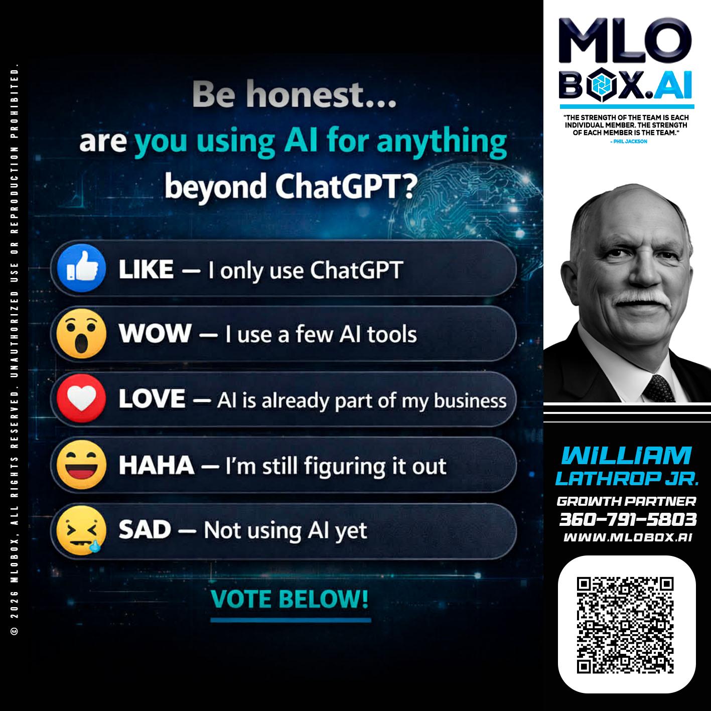 BE HONEST - Bill Lathrop -Senior Loan Advisor