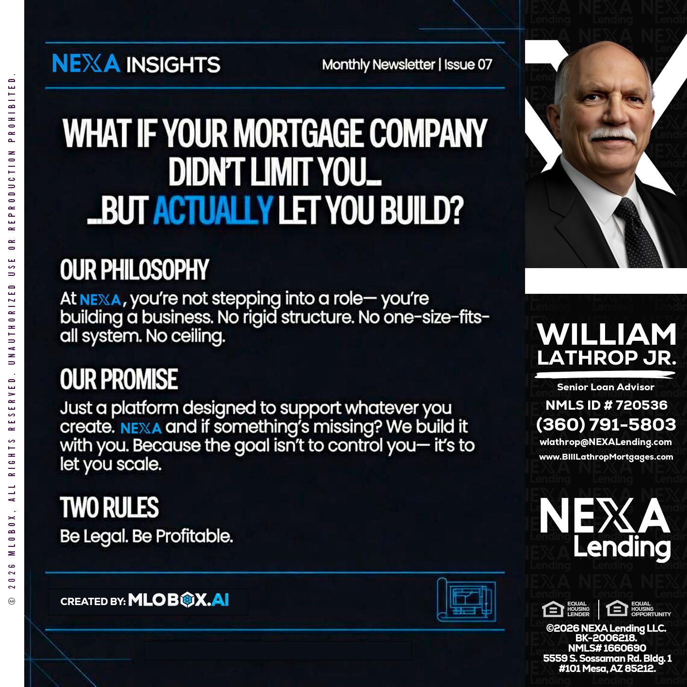 NEXA INSIGHTS - Bill Lathrop -Senior Loan Advisor