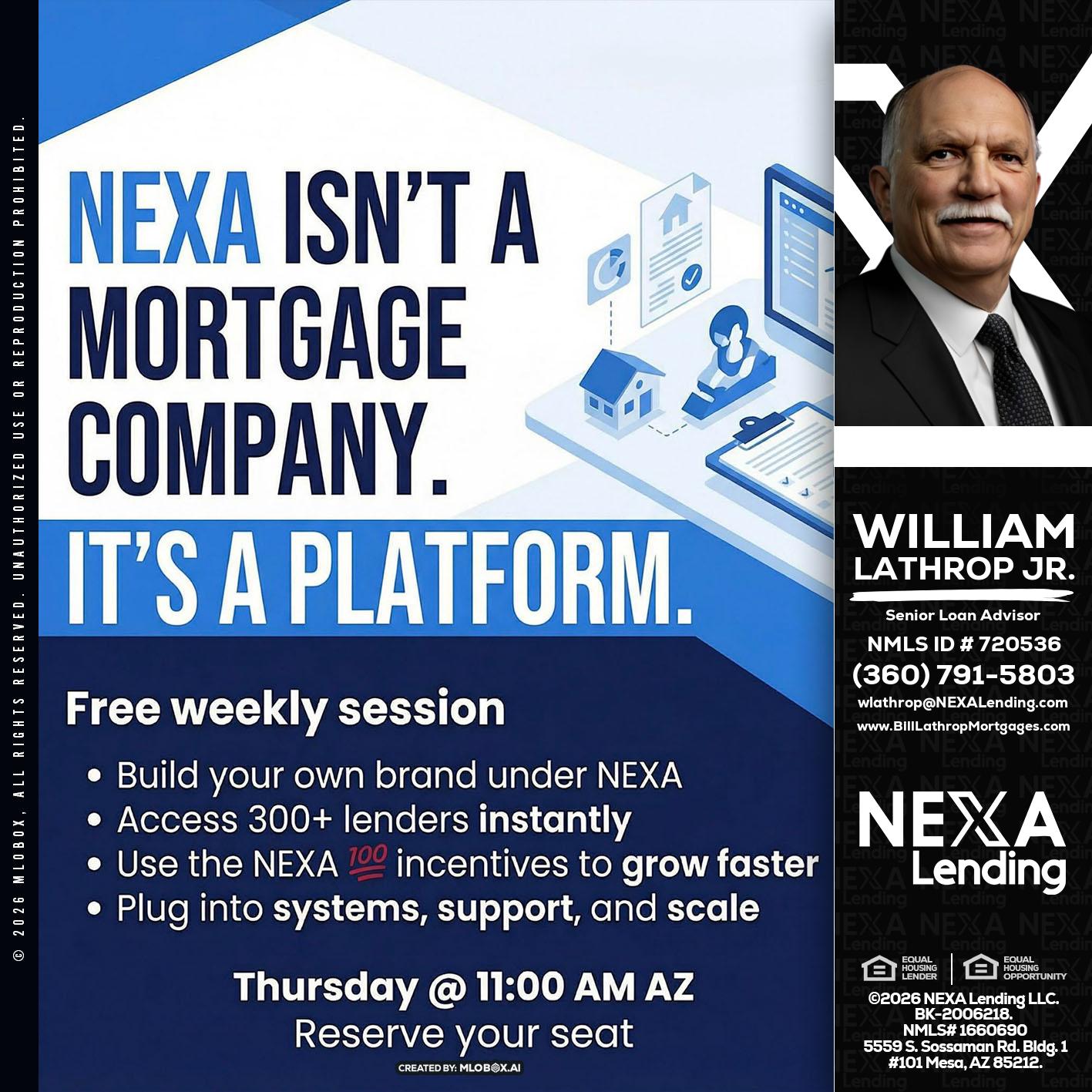 NEXA ISNT - Bill Lathrop -Senior Loan Advisor