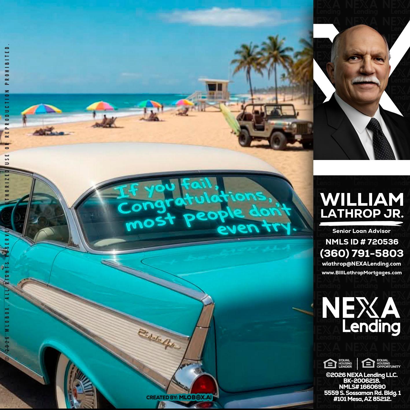 if you - Bill Lathrop -Senior Loan Advisor