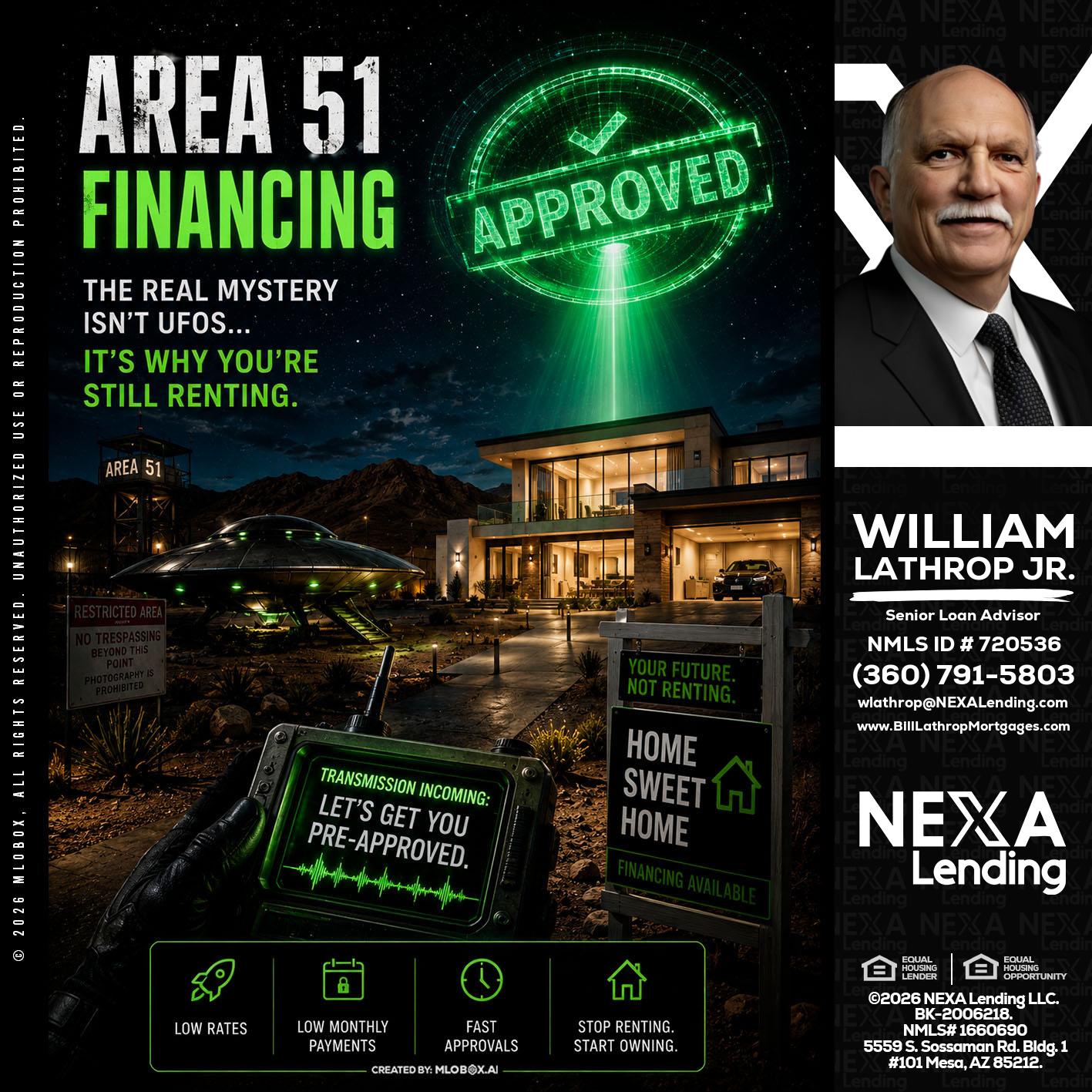 AREA 51 - Bill Lathrop -Senior Loan Advisor