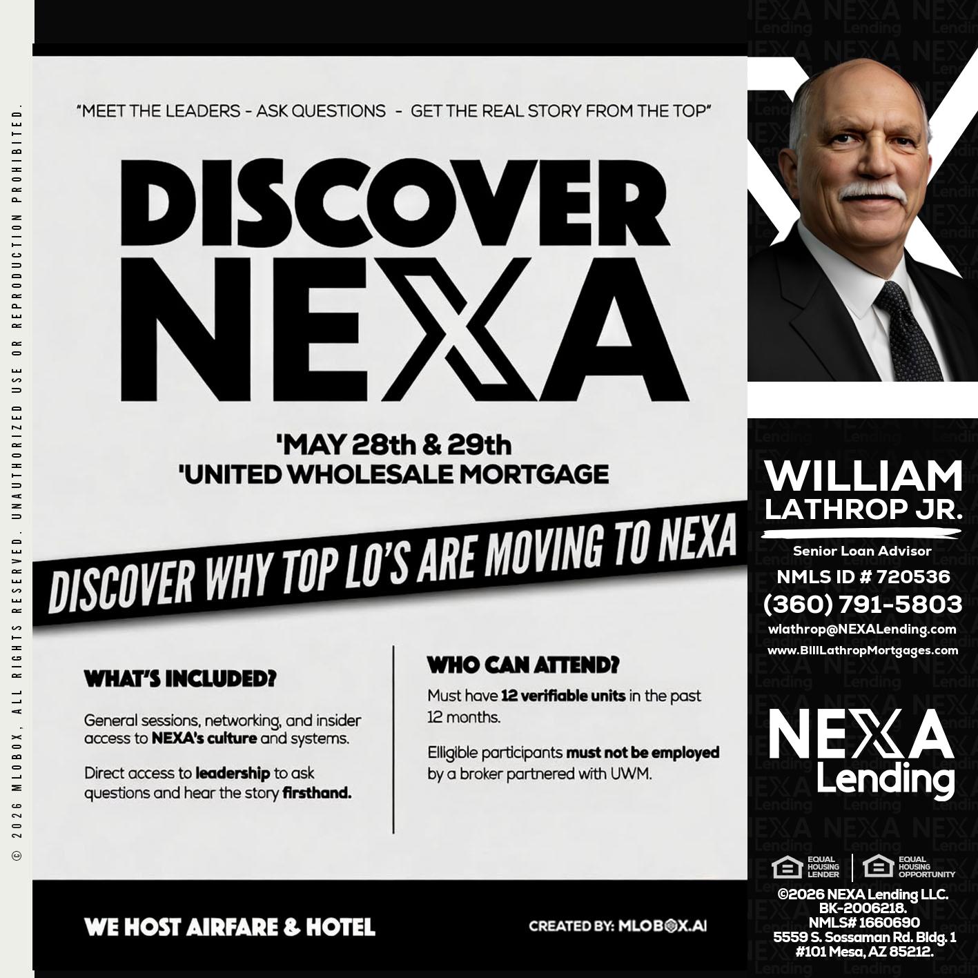 DISCOVER NEXA - Bill Lathrop -Senior Loan Advisor