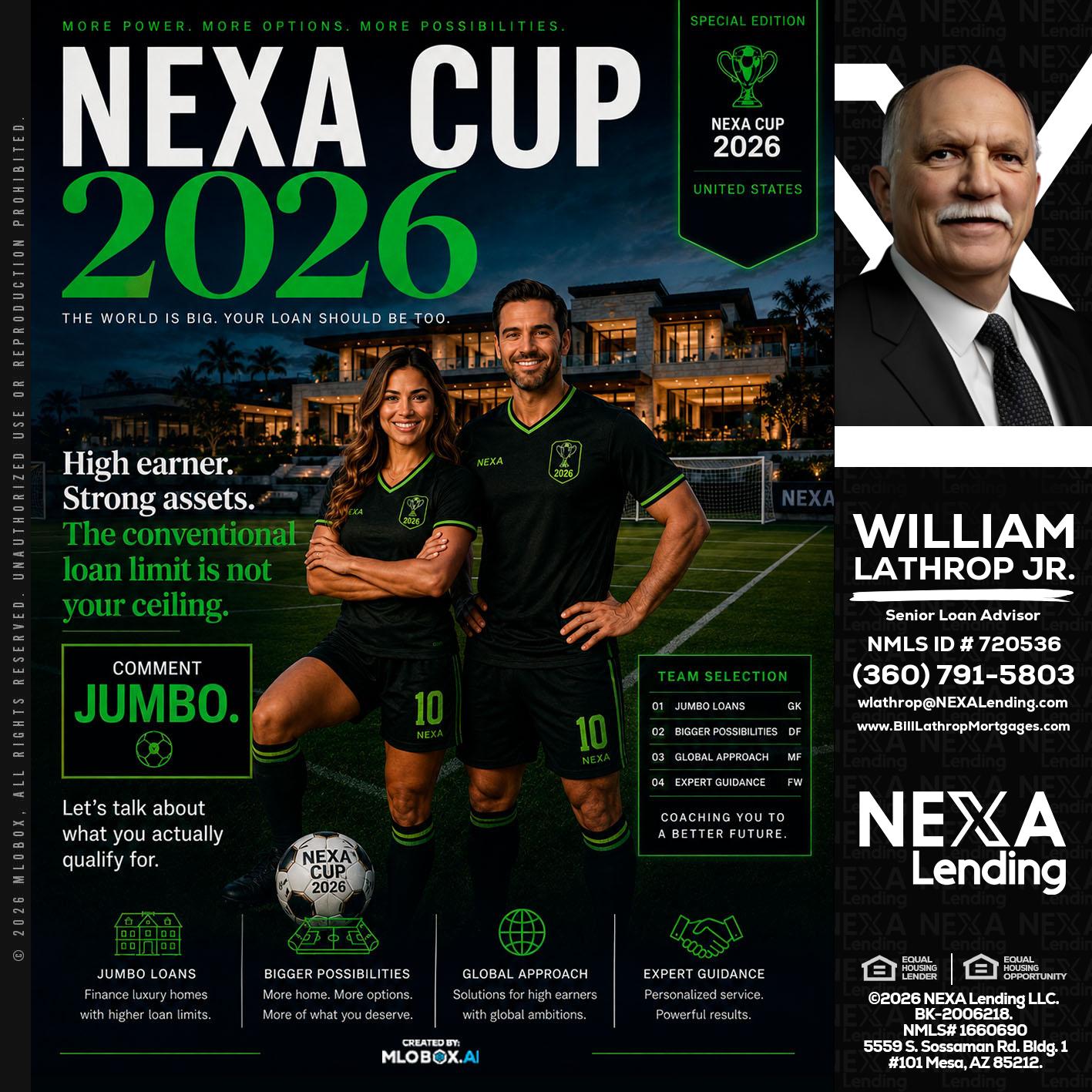 NEXA CUP 2026 - Bill Lathrop -Senior Loan Advisor