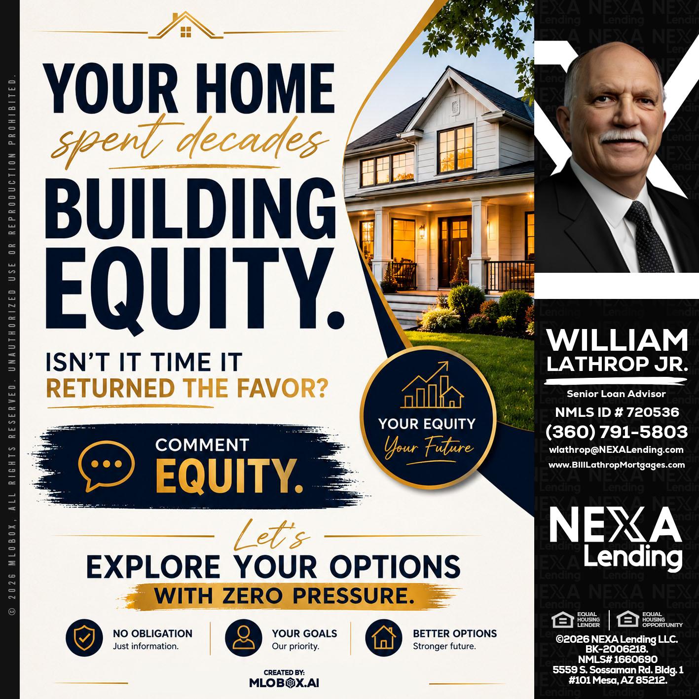 building equity - Bill Lathrop -Senior Loan Advisor