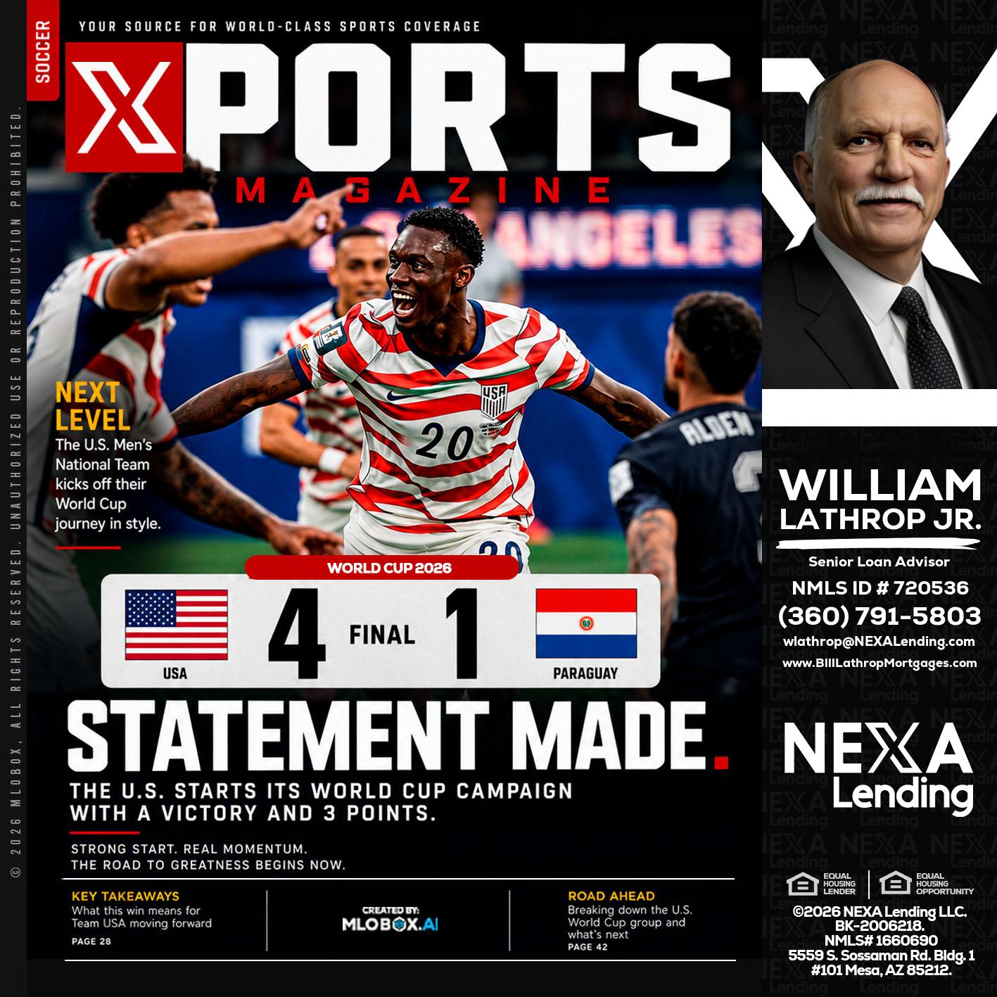 XPORTS - Bill Lathrop -Senior Loan Advisor