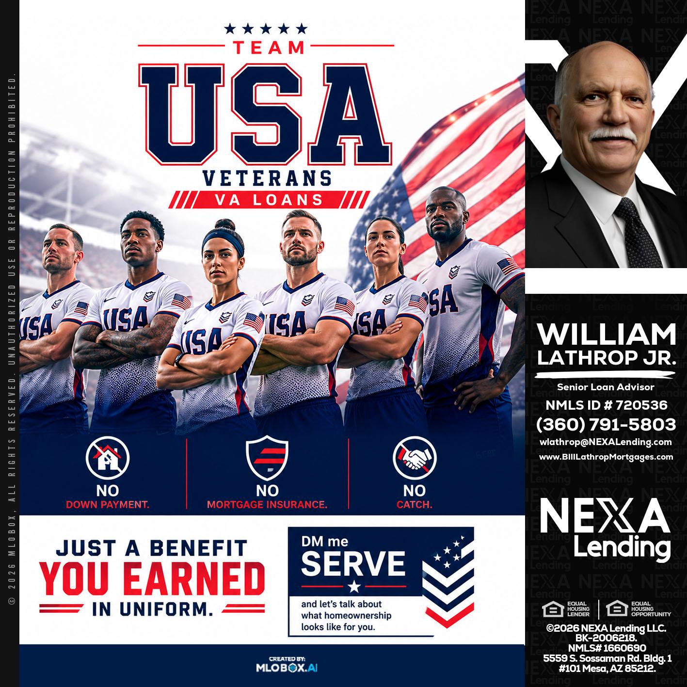 USA TEAM - Bill Lathrop -Senior Loan Advisor