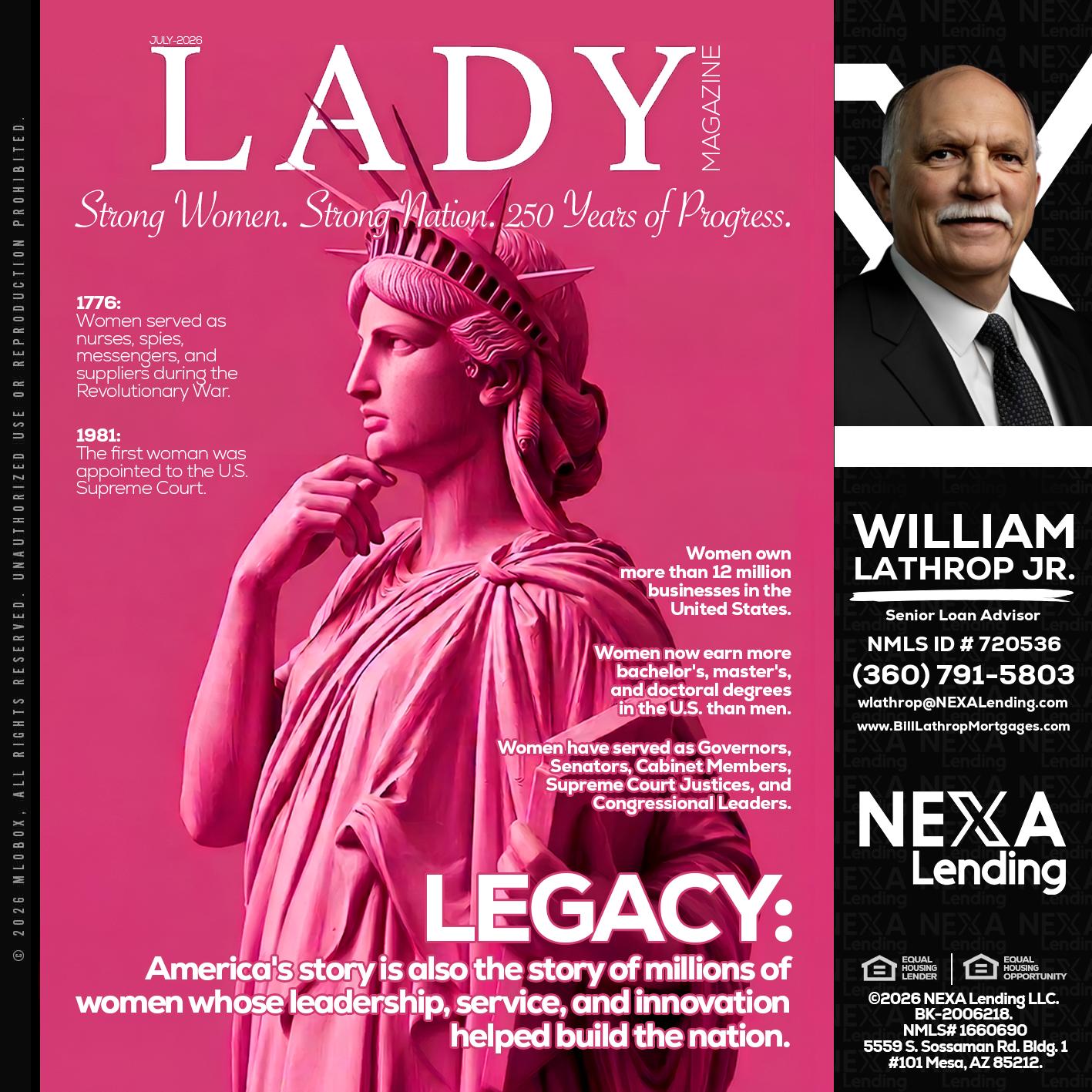 LADY LIBERTY! - Bill Lathrop -Senior Loan Advisor