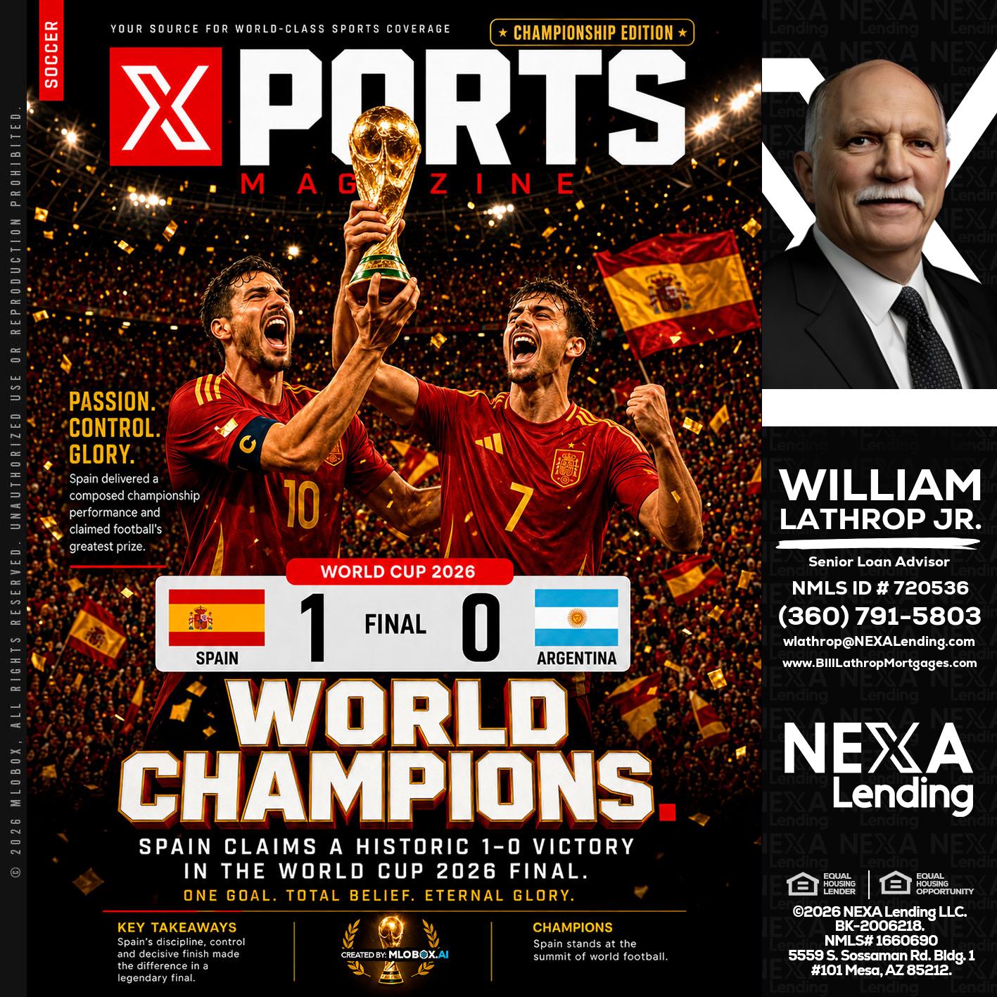SPAIN CHAMPION - Bill Lathrop -Senior Loan Advisor