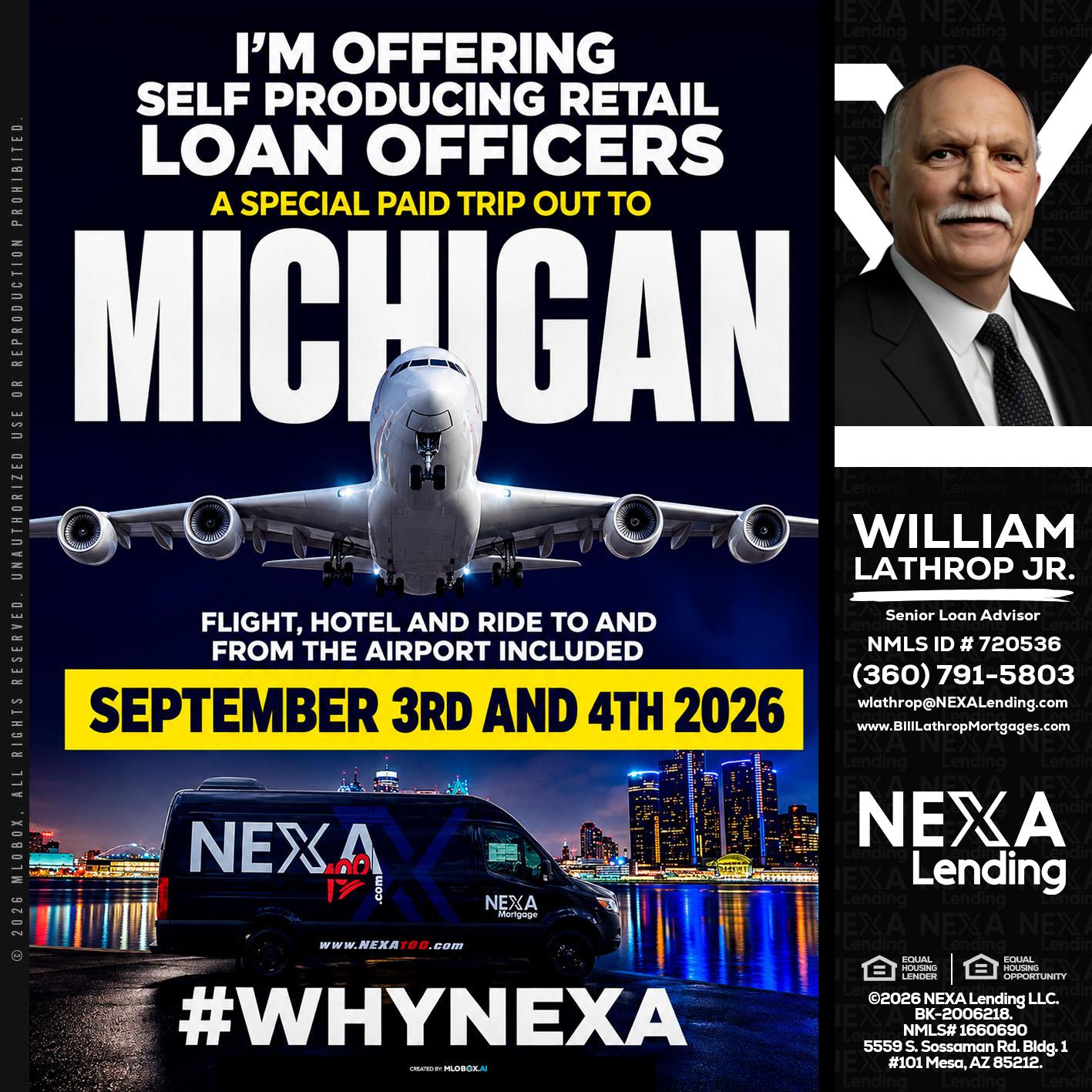 MICHIGAN - Bill Lathrop -Senior Loan Advisor