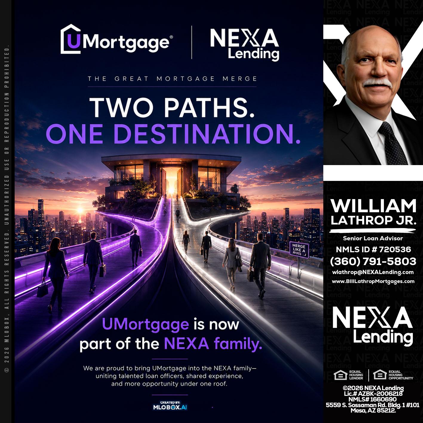 two path - Bill Lathrop -Senior Loan Advisor