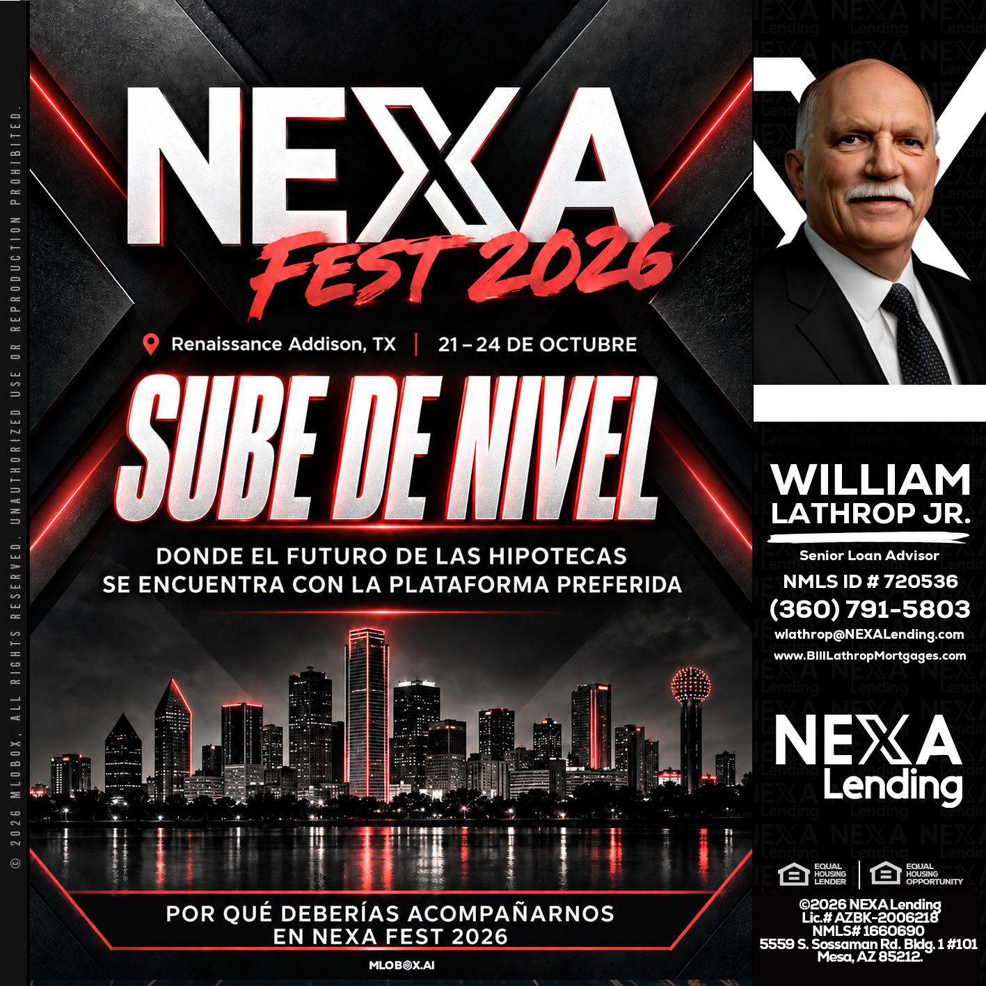 NEXA fest 2026 - Bill Lathrop -Senior Loan Advisor