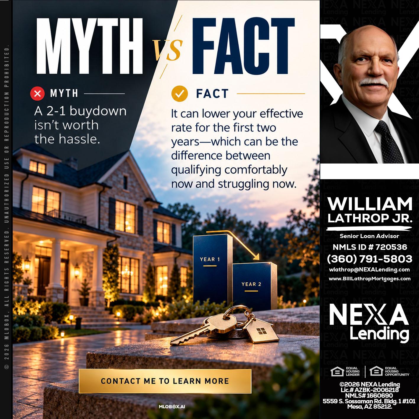 MYTH VS FACT - Bill Lathrop -Senior Loan Advisor