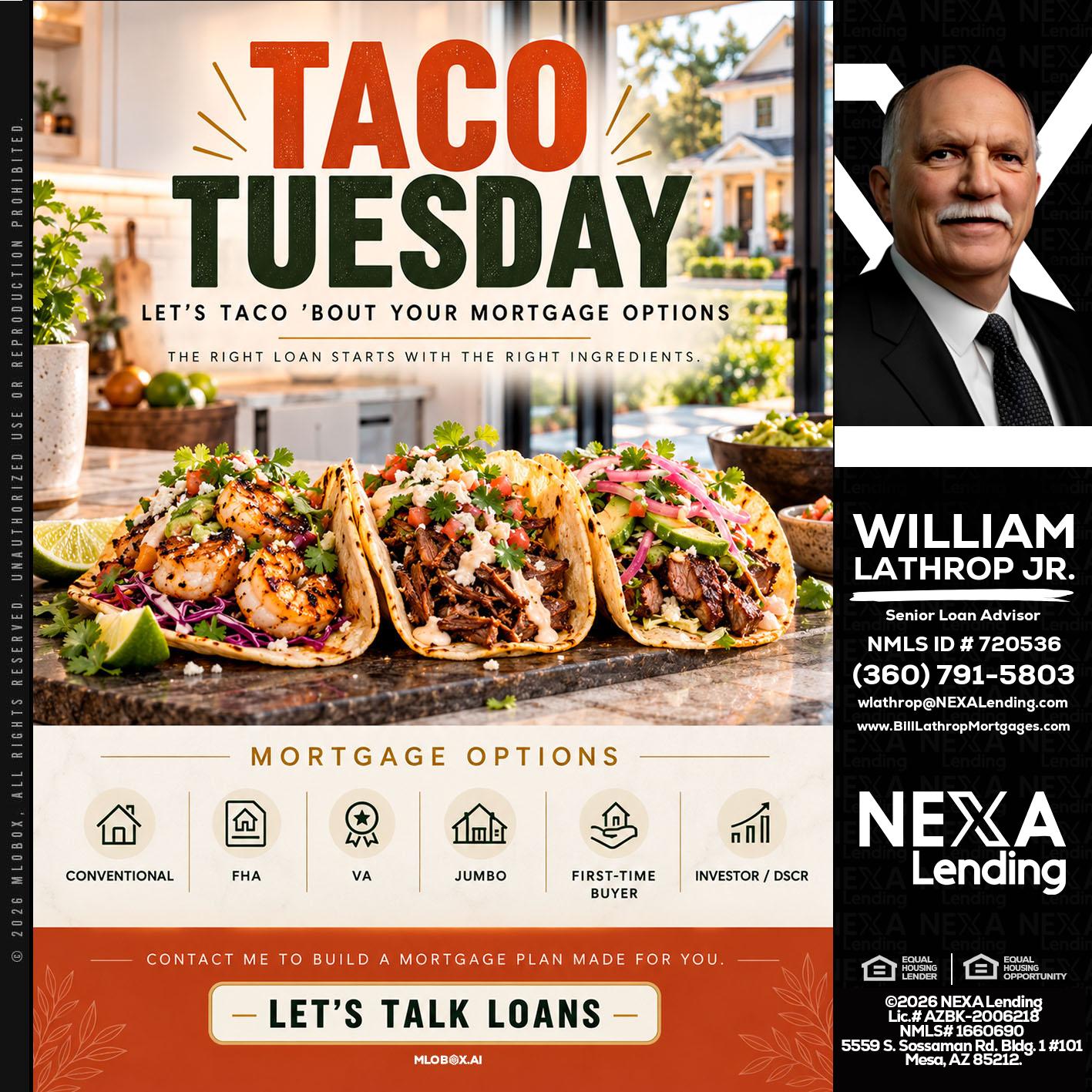 taco Tuesday - Bill Lathrop -Senior Loan Advisor