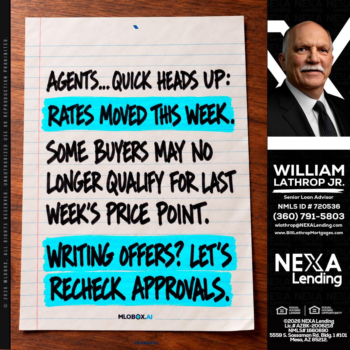 AGENTS - Bill Lathrop -Senior Loan Advisor